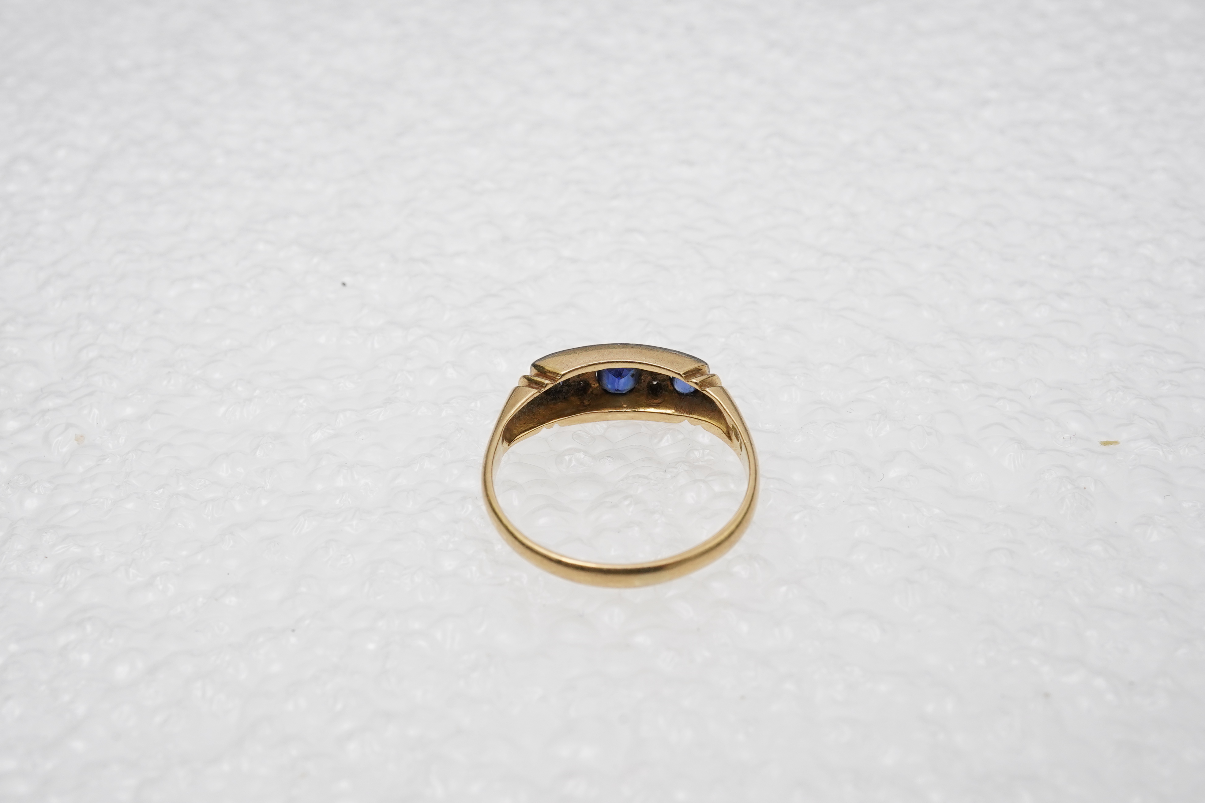 A sapphire and diamond ring, circa 1923